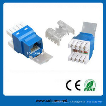 UTP 180 degrés Cat5e Keystone Jack